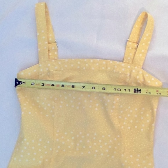 FOREVER 21 Dress, Size S, Yellow & White Polka Dot. - Picture 5 of 6